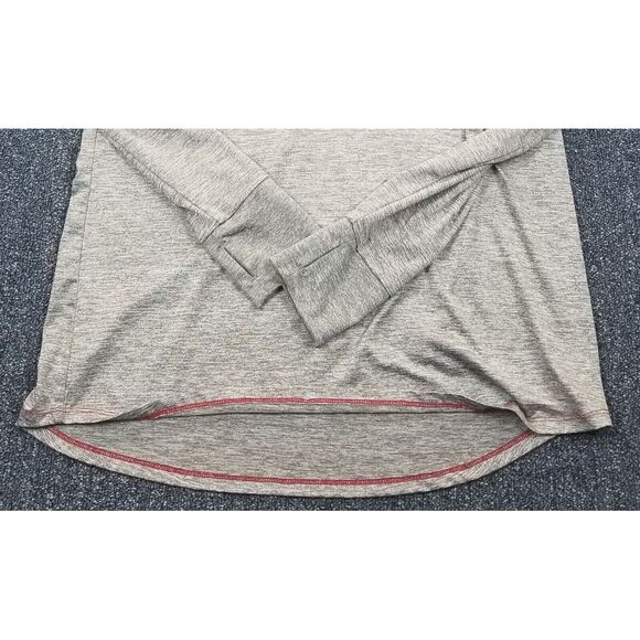 Oklahoma Sooners Quarter Zip Shirt Women's XXL Gray Thumb Holster Pullover NCAA - Picture 4 of 9